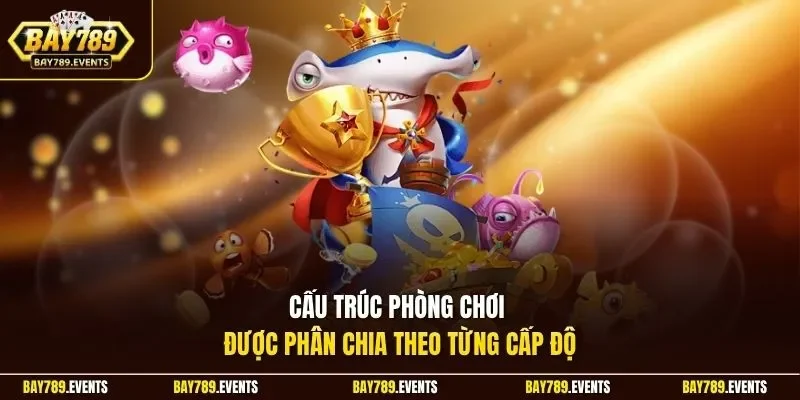 Cấu trúc phòng chơi được phân chia theo từng cấp độ